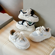2024年夏季新款儿童小白鞋网面镂空透气运动鞋男女童宝宝学步鞋子