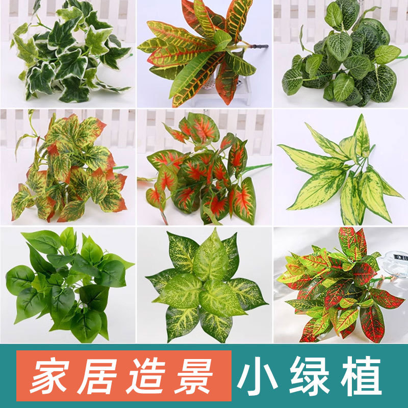 fake green plant simulation green plant simulation persian grass green plant wall accessories decoration simulative plant leaf green plant wholesale