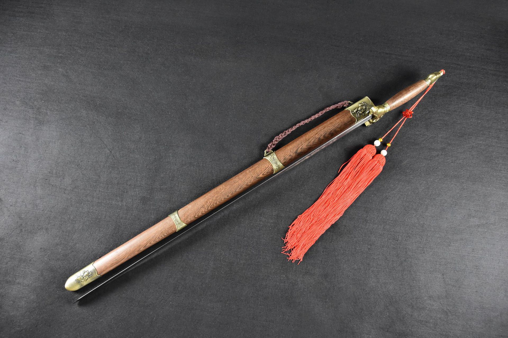 龙泉华影刀剑华影一体武术剑工艺品软剑手工不锈钢太极剑未开刃