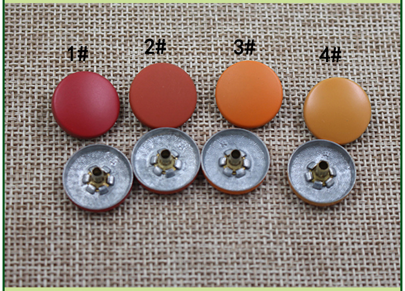 厂家合金17mm弧面急钮831四合扣羽绒服扣子秋冬服装喷漆彩色钮扣