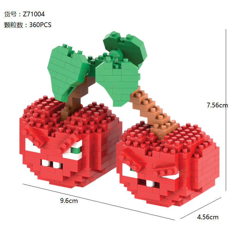 Plants Vs Zombies Micro Particles Children's Toys Compatible with Lego Building Blocks Puzzle Splicing Toy Creative Building Blocks Batch