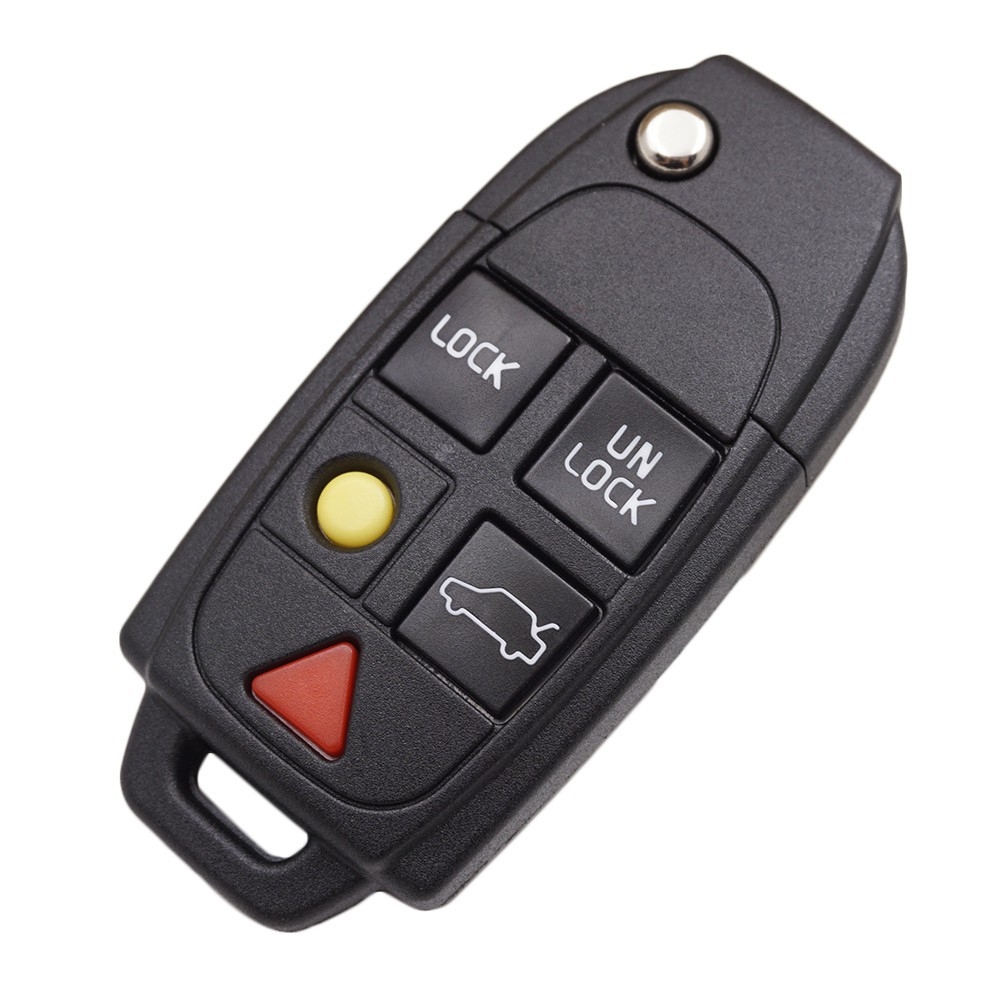 适用于沃尔沃xc90折叠遥控钥匙外壳s80汽车钥匙外壳5键折叠遥控