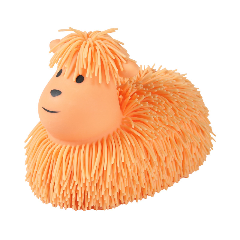 Simulation Sheep Sheep Animal Vent Ball Net Red Dense Fur Stress Relief Ball Cute Children Squeezing Toy Trick Toy Large