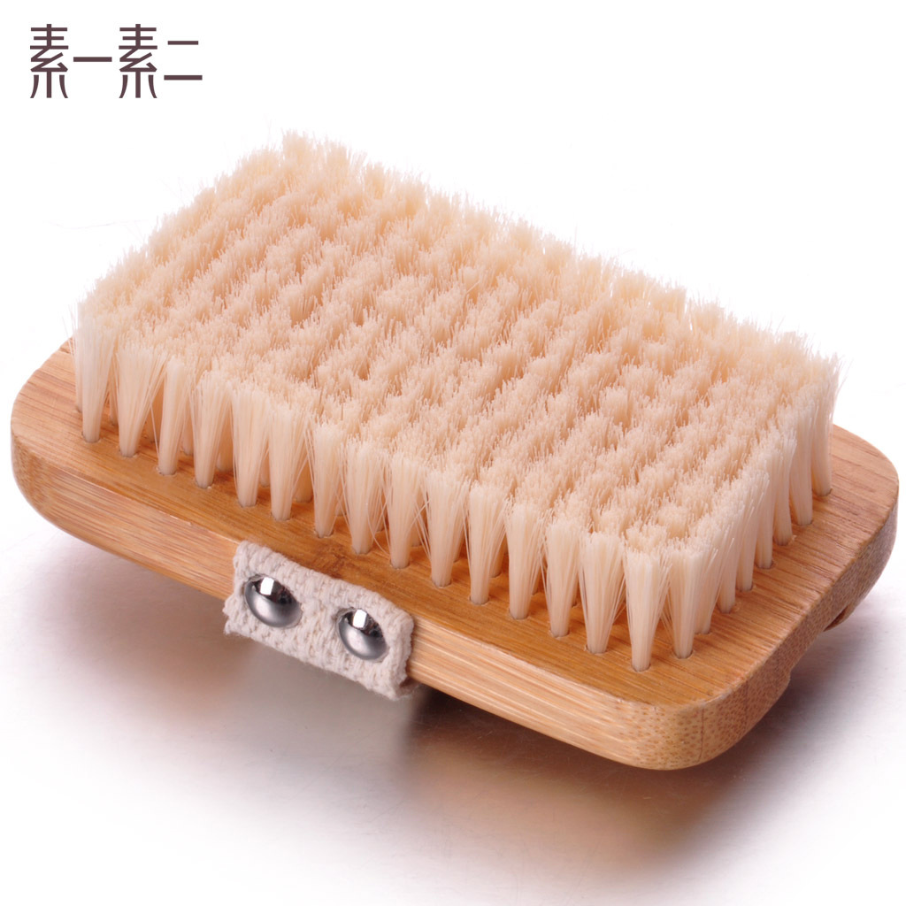 猪鬃干刷洗澡刷身体刷软毛沐浴刷搓澡刷脂肪团皮肤刷搓泥刷腿神器