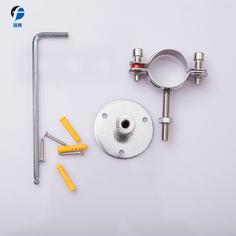 304不锈钢抱箍水管管卡固定夹固定管夹可调节燃气管道4分管支架