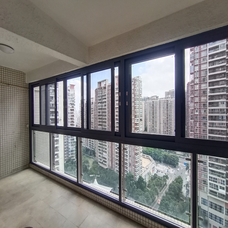 厂家生产铝合金窗别墅落地封阳台 玻璃系统平开断桥铝合金窗