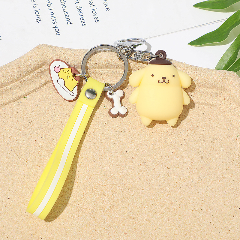 Japanese and Korean Melody Key Pendants Cartoon Sanliou Key Chain Doll Wholesale Clow M Keychain