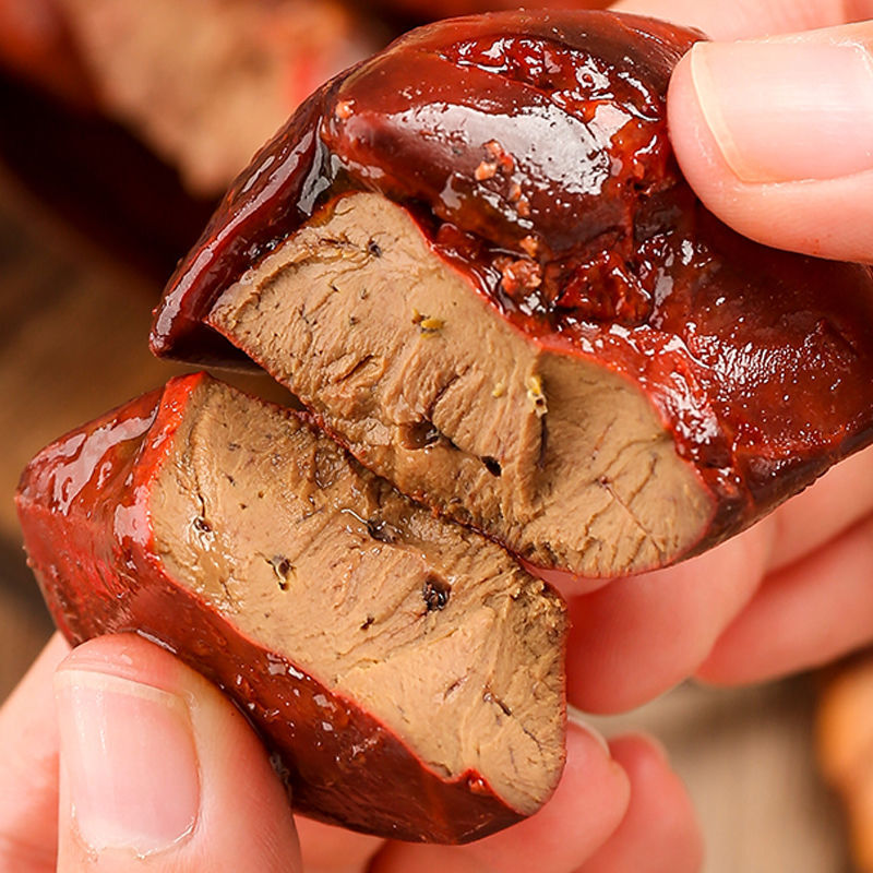 卤味 熟食 即食卤鸡肝风味鸡肝五香零食休闲真空怀旧零食整箱批发