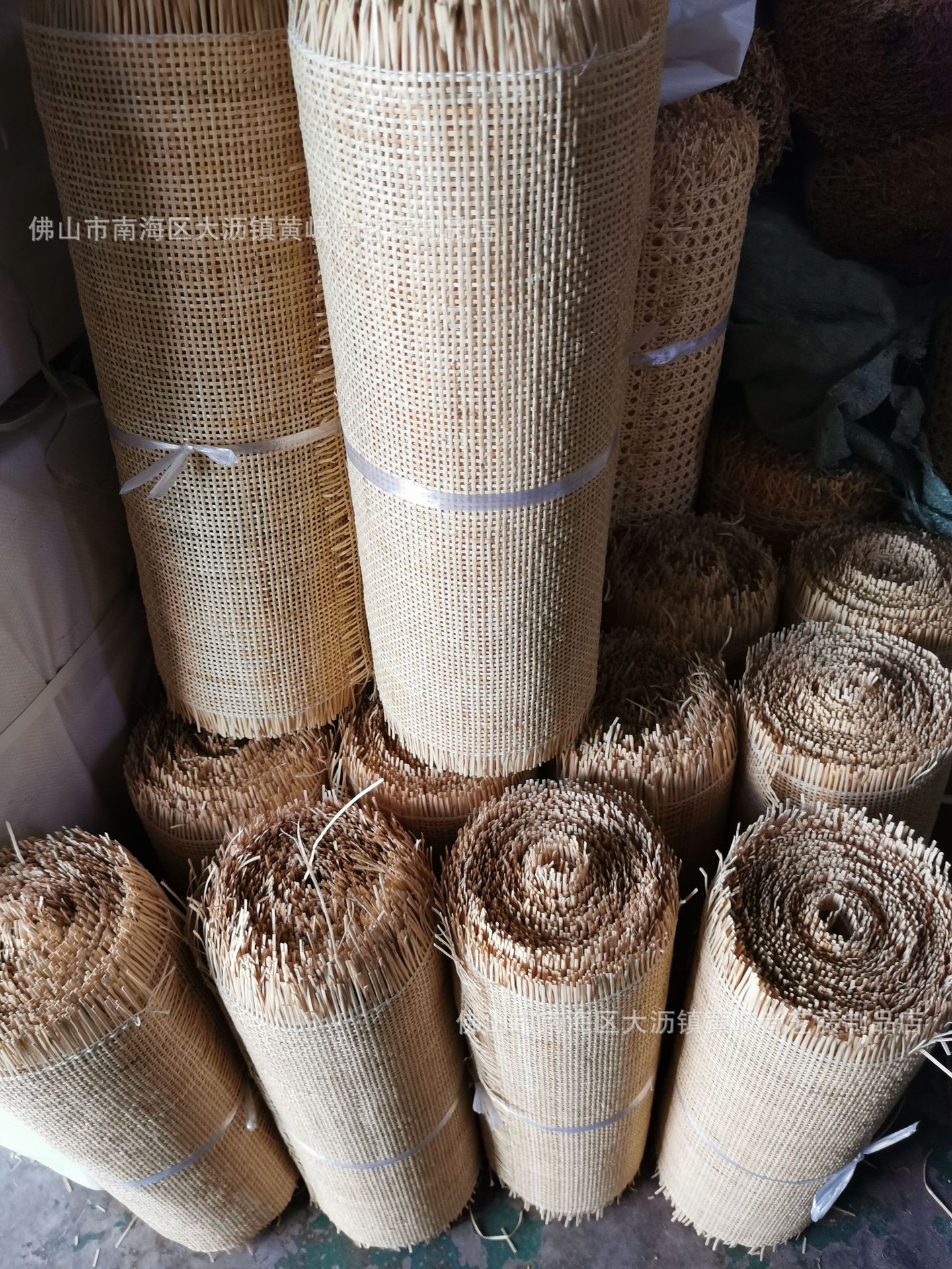 印尼井字藤编原材料网形藤编西笪装修材料隔断屏风衣柜装修藤产品