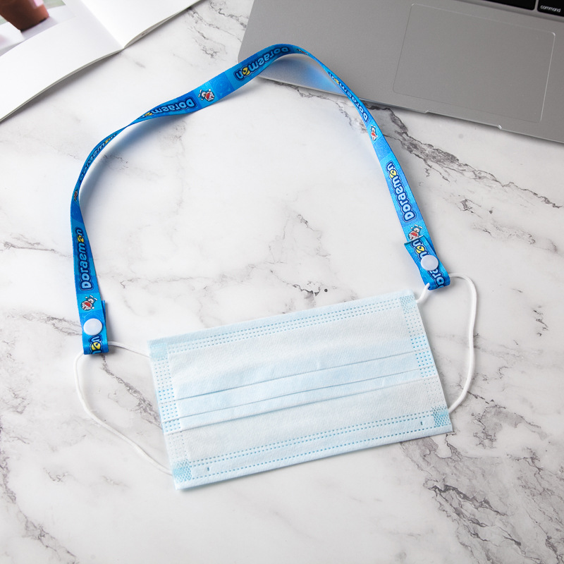 厂家定制儿童口罩挂绳 卡通现货防丢口罩绳子 防勒耳口罩挂绳