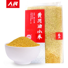 人民食品黄河油小米陕西榆林黄小米油小米熬小米粥500g