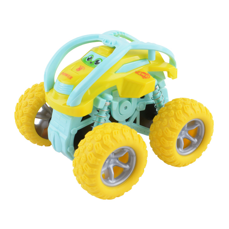 Inertia Four-Wheel Drive off-Road Vehicle Boys and Girls Toys Stunt Rolling Car Drop-Resistant Children's Car Model Stall Wholesale