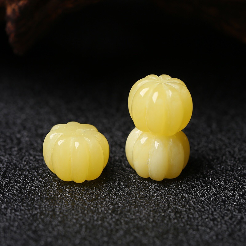 蜜蜡雕刻 南瓜珠 小滴流挂件小配件手链项链文玩diy饰品配饰-阿里巴巴