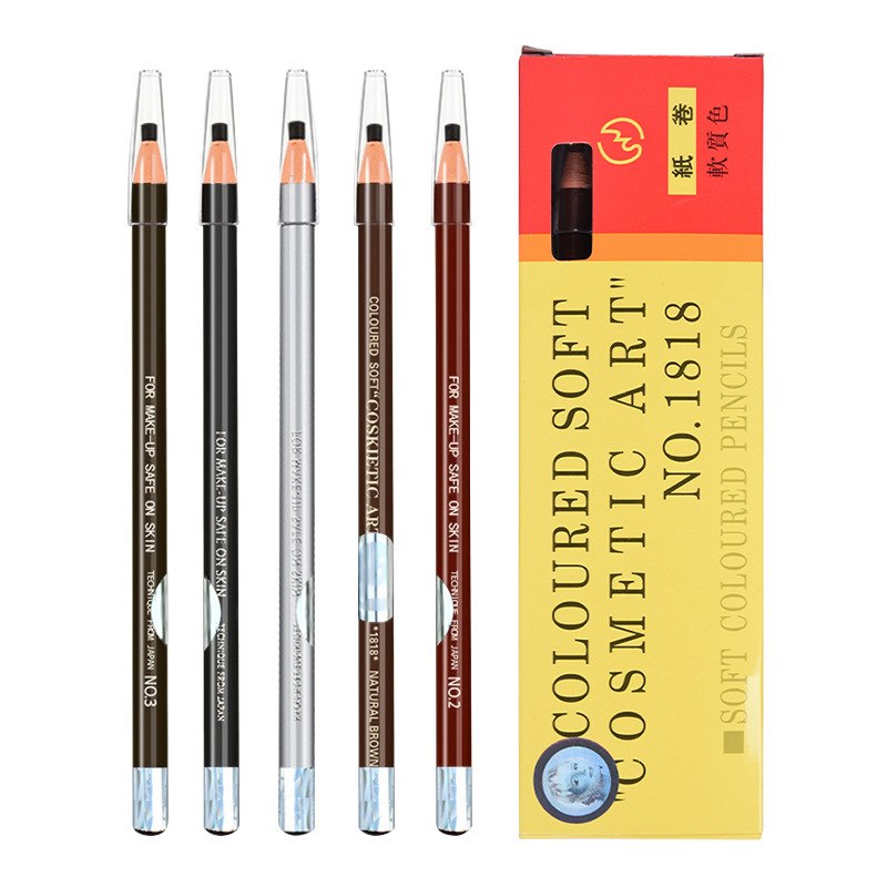 Nilai 1818 Line Drawing Eyebrow Pencil Easy to Color Not Easy to Smudge Hard Core Beginner Studio Tattoo Embroidery Nilai Eyebrow Pencil