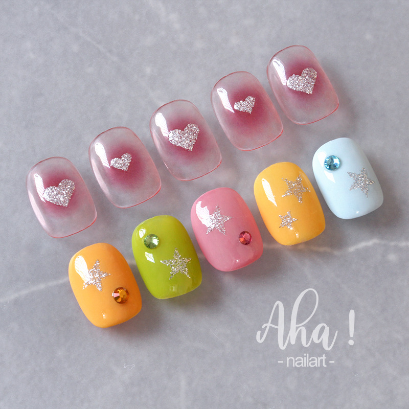 AHA New Silver Flash Series Nail Stickers Love Butterfly XINGX Japanese Style New Nail Sticker Decorations