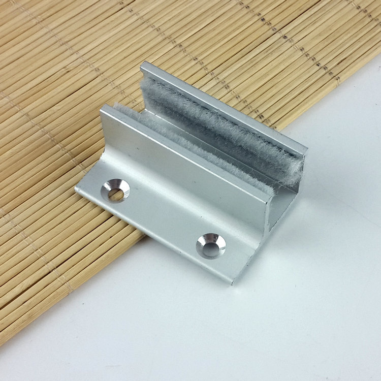 夹固定器玻璃门止引导滑道固定摆器防撞铝合金推拉门浴室卫生间卡