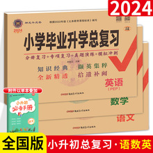 2024小学毕业升学总复习语文数学英语人教版外研小升初试卷任选