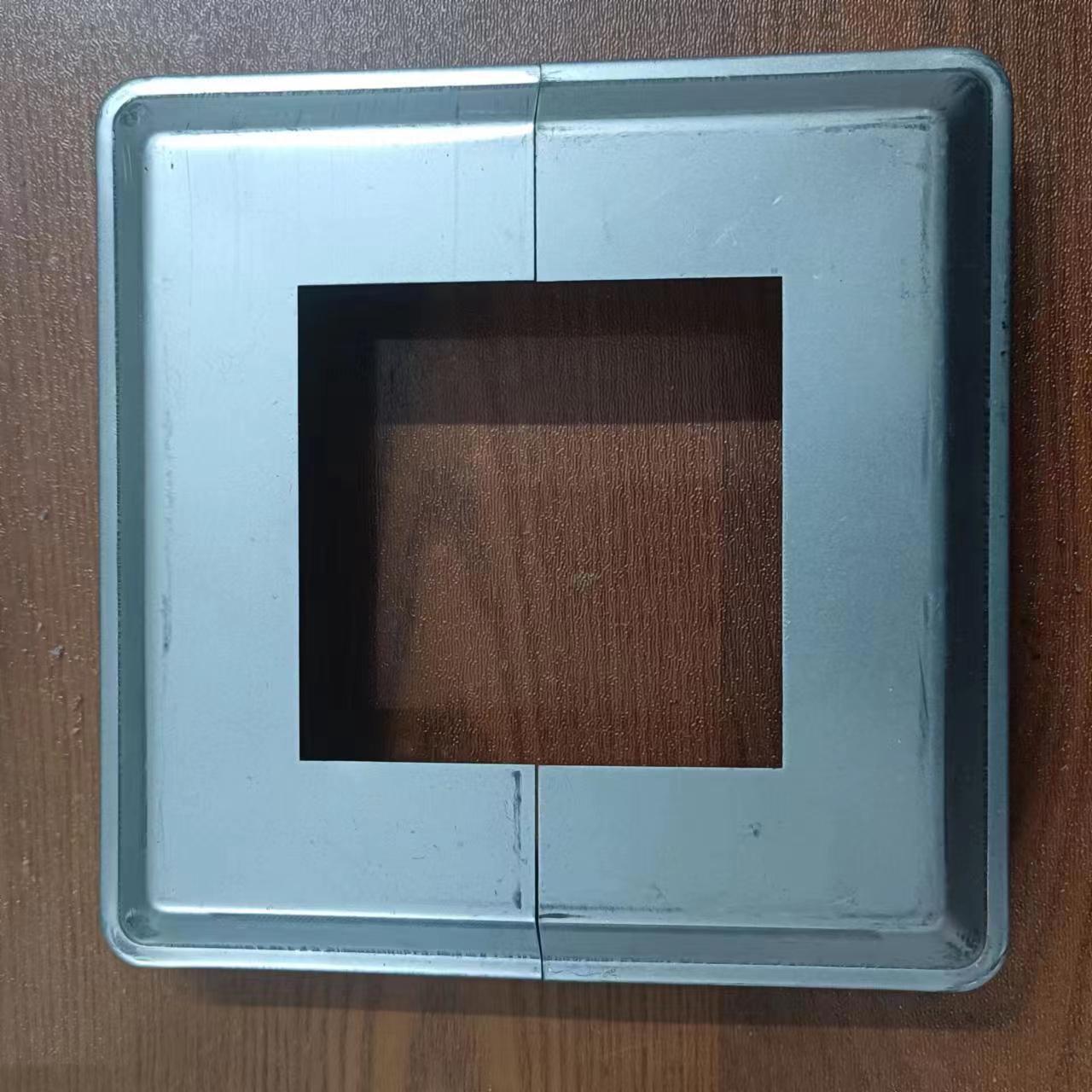 100方管用装饰盖外口200脚盖锌钢护栏配件可拆卸分体盖铁艺配件