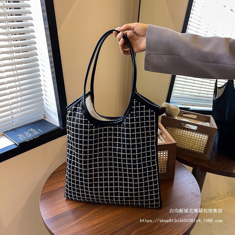 包包女大容量2024新款女包单肩包通勤包女士休闲购物袋质感托特包