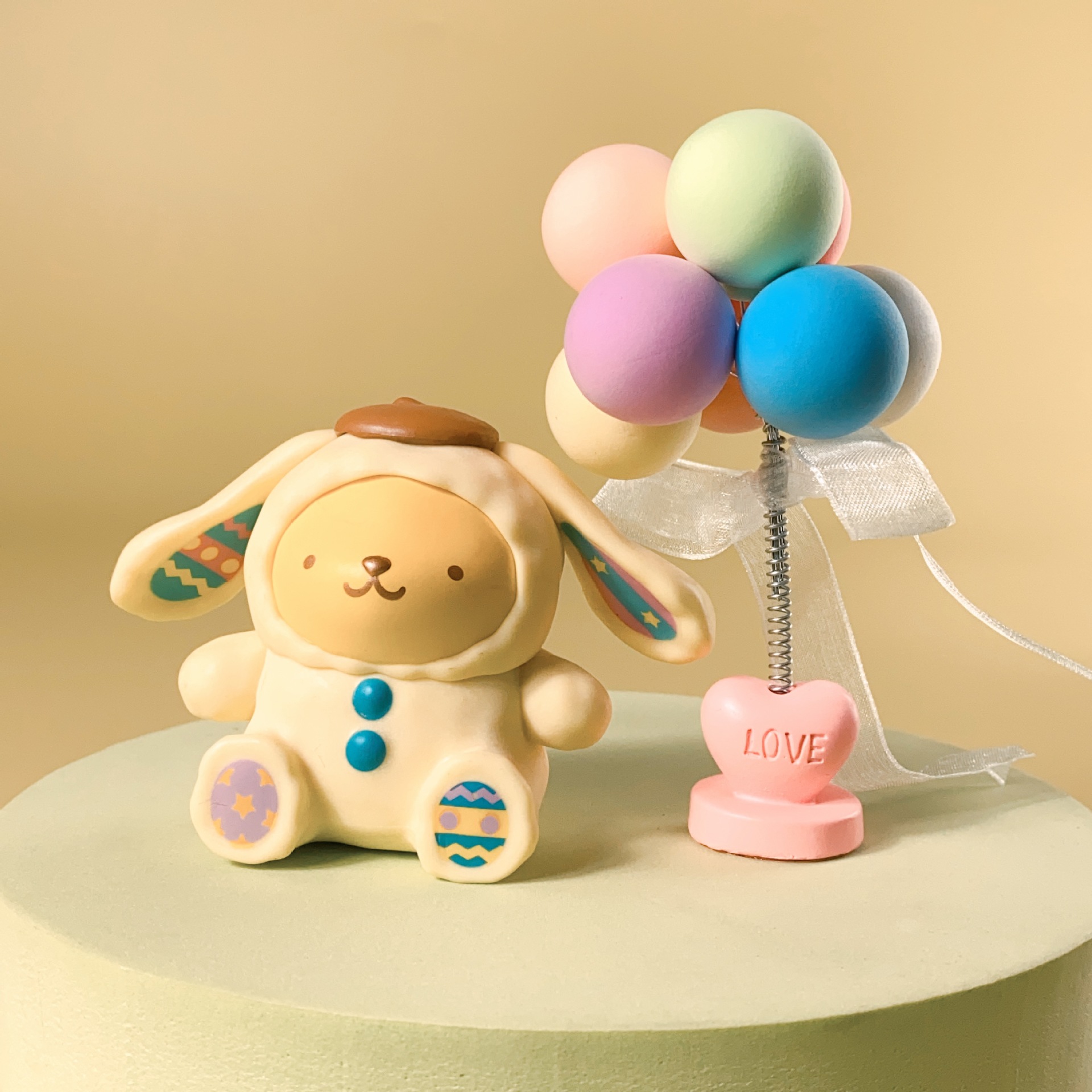 Sanrio 6 Sitting Posture Meilti Hand-Made Clow M Pom Pom Purin Cinnamoroll Babycinnamoroll Capsule Toy Doll Model Ornaments