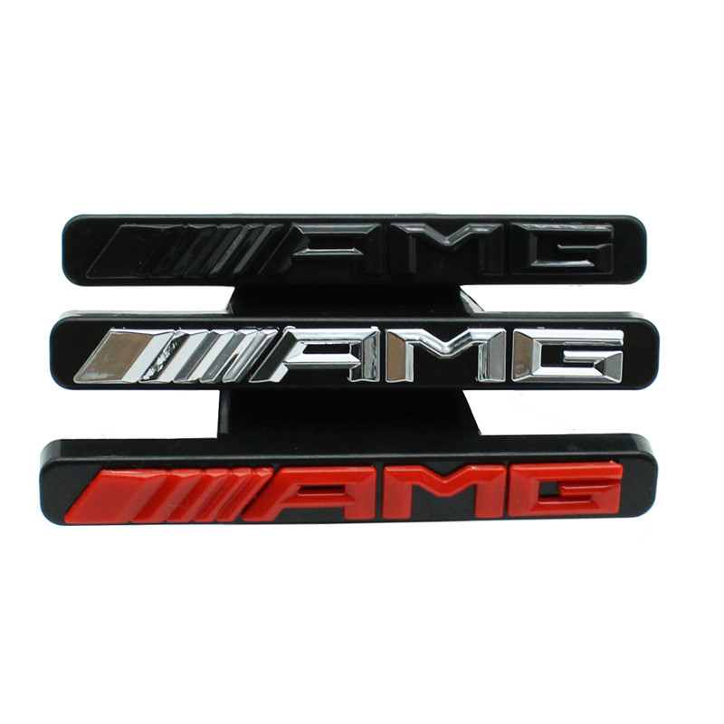 适用于奔驰gt款amg中网标前车标格栅竖条amg小标改装外饰中网标贴