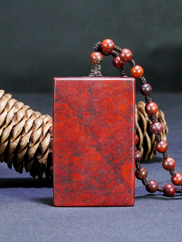 无事牌红伊丁陨石无事牌能量守护男女士吊坠牌子挂件吊坠