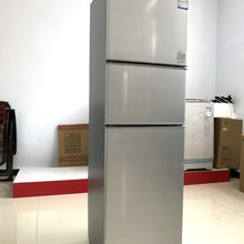 志高BCD-206D大容量三开门家用出租房宿舍冷藏冷冻批发电冰箱