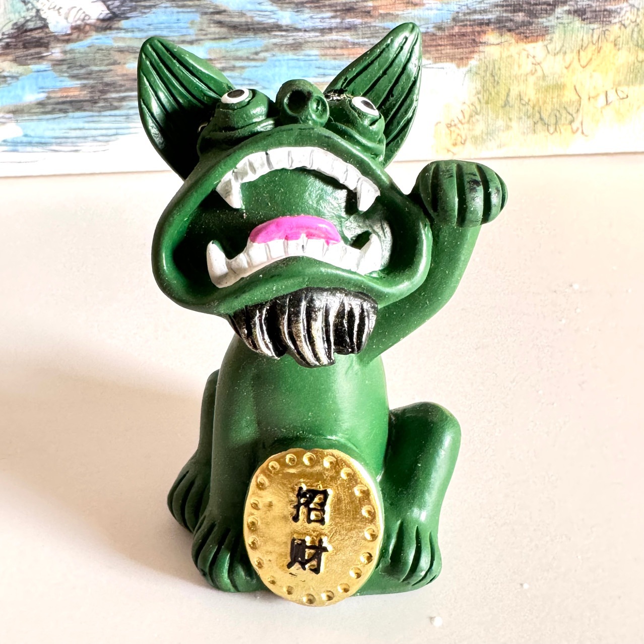 云南丽江瓦猫创意家居客厅玄关办公桌装饰小摆件送乔迁新居礼品