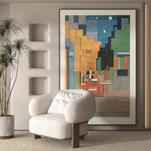 梵高名画水彩风现代玄关装饰画艺术向日葵沙发高级感挂画客厅壁画