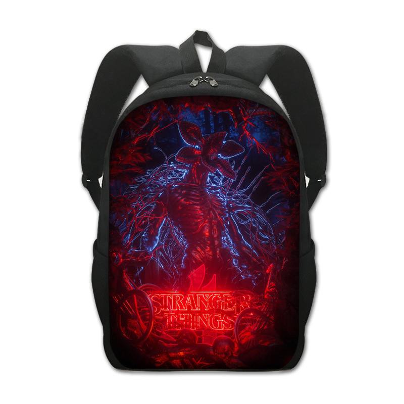 2022 New Stranger Things 4 Peripheral Primary School Student Schoolbag Polyester Creative Comfortable Backpack Children's Computer Bag
