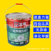 立邦竹炭金装抗甲醛五合一乳胶墙面油漆室内环保防霉白色25公斤
