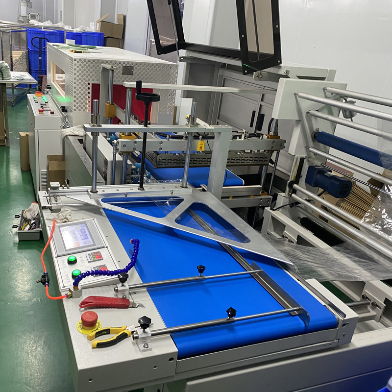 l型封切机包膜热缩膜全自动封切机封膜热塑封机热收缩包装机