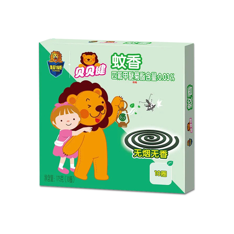 超威贝贝健蚊香10圈加大盘家用盘香儿童孕婴无烟无香驱蚊文香批发