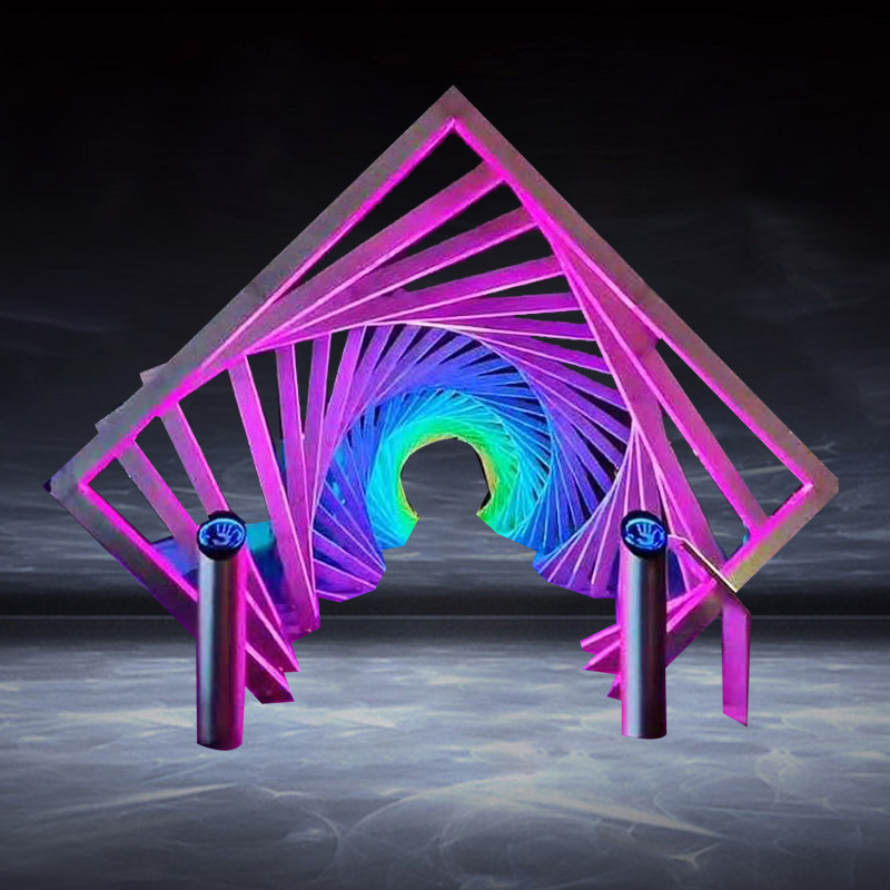 led户外防水造型灯广场公园景区走廊时光隧道景观亮化美陈拱门灯