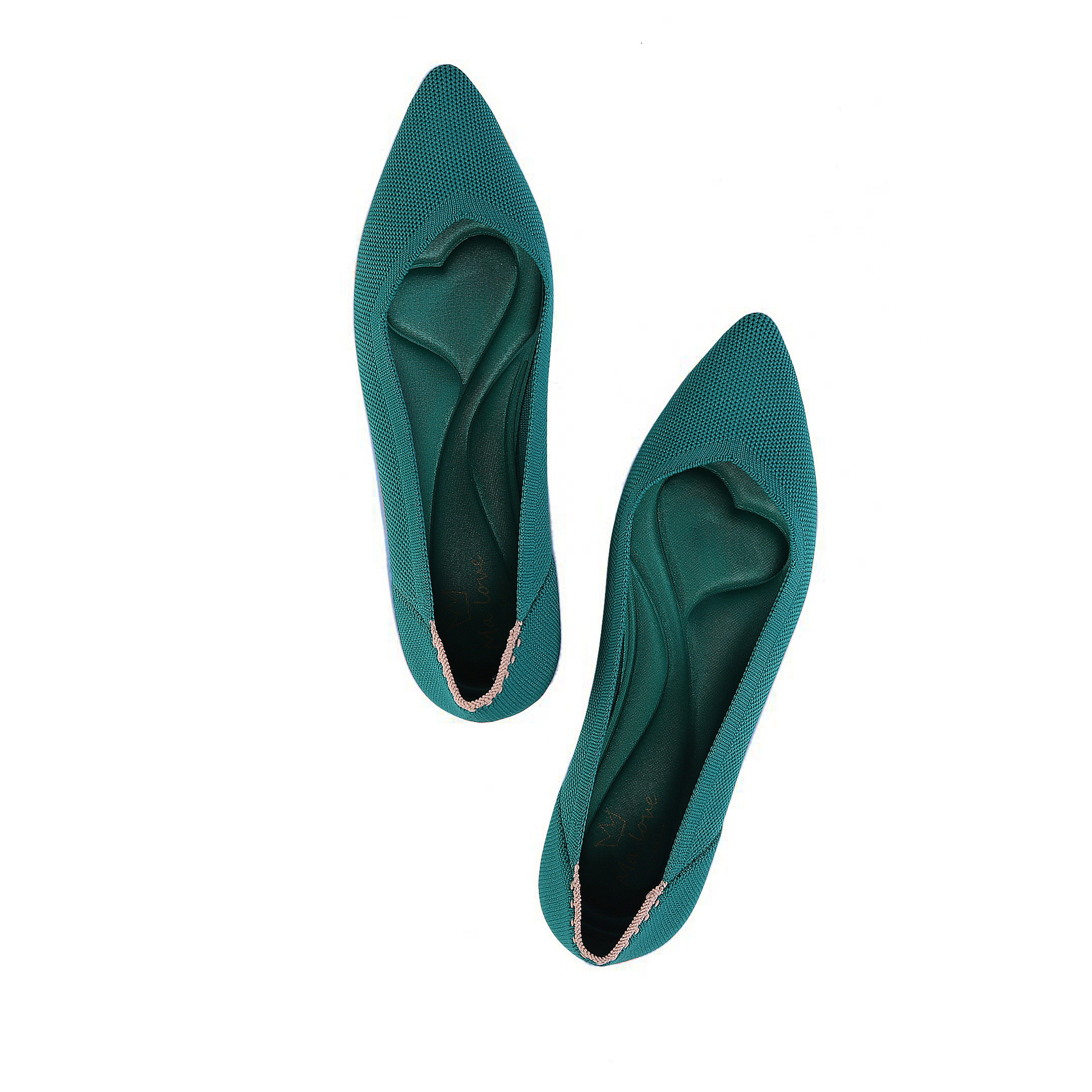 malove mz王妃鞋2021新款时尚彩虹系列舒适尖头平底女低跟单鞋