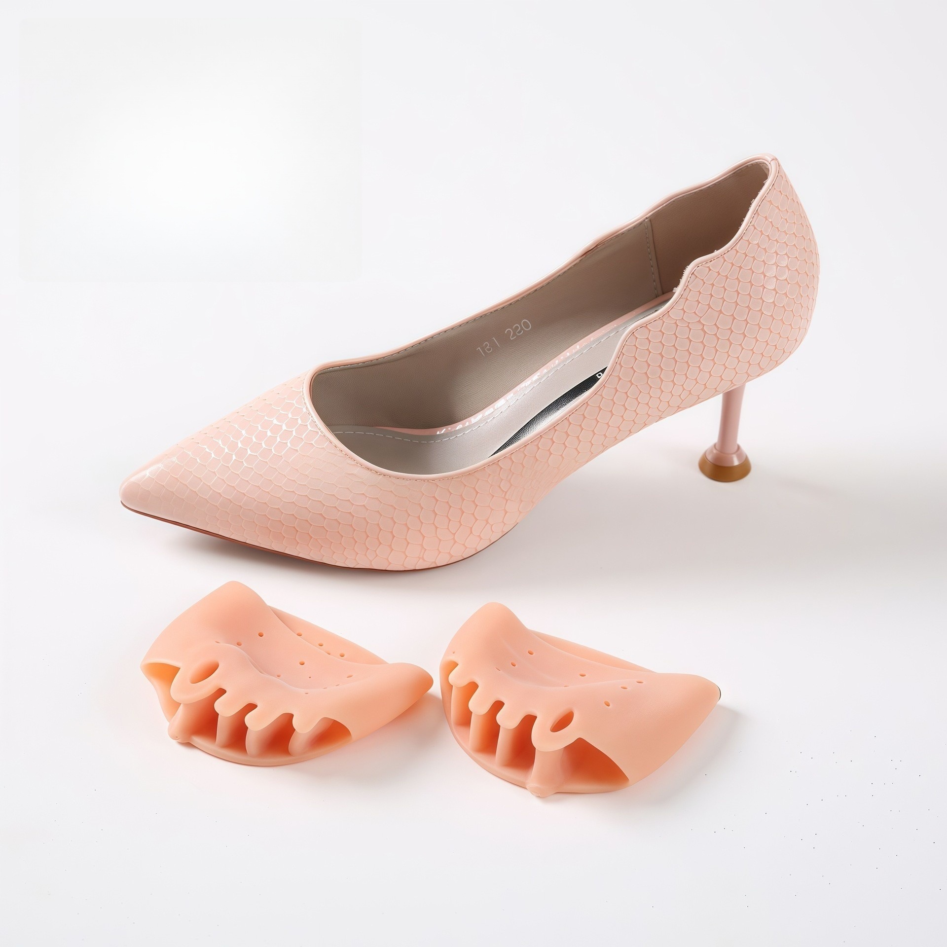 蜂窝前半垫半码垫高跟鞋垫女脚垫前脚掌垫半垫硅胶防痛防滑垫