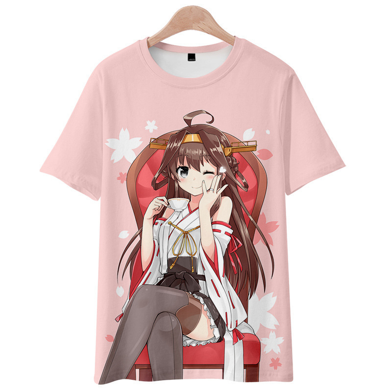 舰队collection周边t恤动漫周边舰娘男女潮流短袖二次元短袖cos服