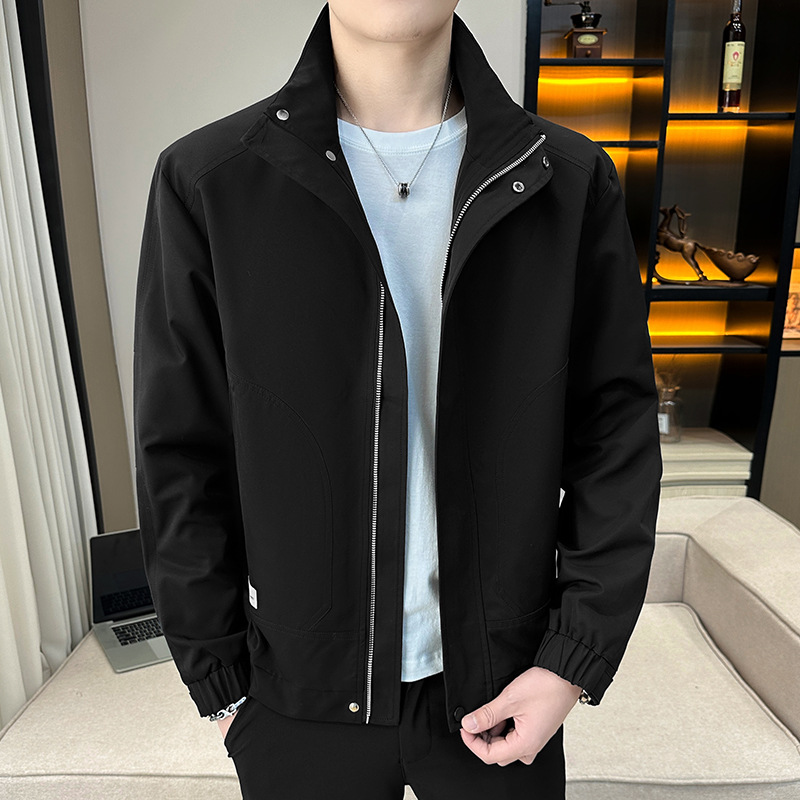 Overalls Men's 2023 Spring and Autumn Lapel Loose Fashion Trendy Handsome plus Size Fashion Brand Casual Jacket