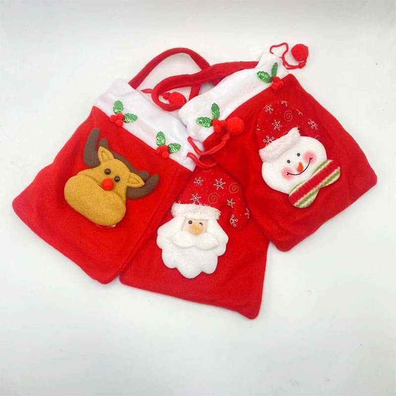 Candy Bag Fabric Children's Handbag Apple Bag Gift Bag Christmas Gift Bag Creative Wedding Stickers Flower Handbag
