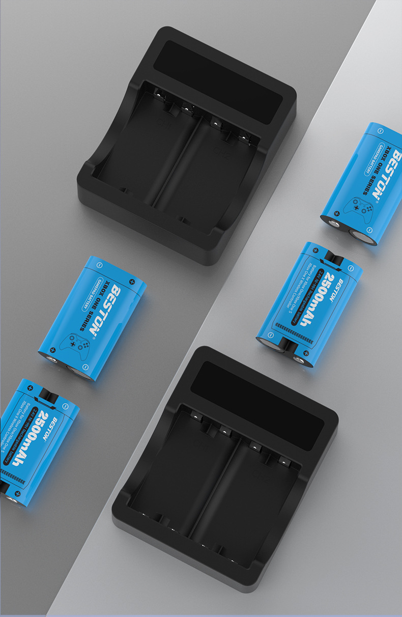 beston佰仕通 xbox游戏手柄电池镍氢 c9037l液晶屏显充电电池套装