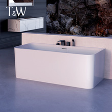 特拉维尔家用小户型亚克力浴缸独立式无缝日式方形浴盆工厂直销