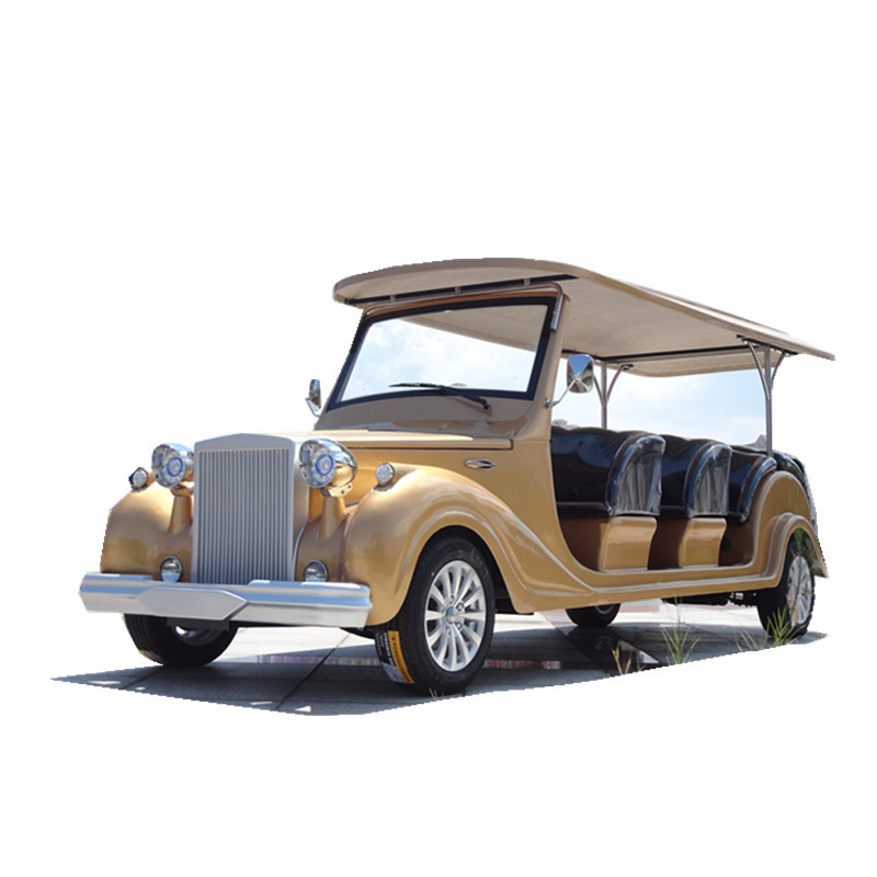 复古电动观光车看房景区观光老爷车酒店楼盘游览接待12座巡逻车