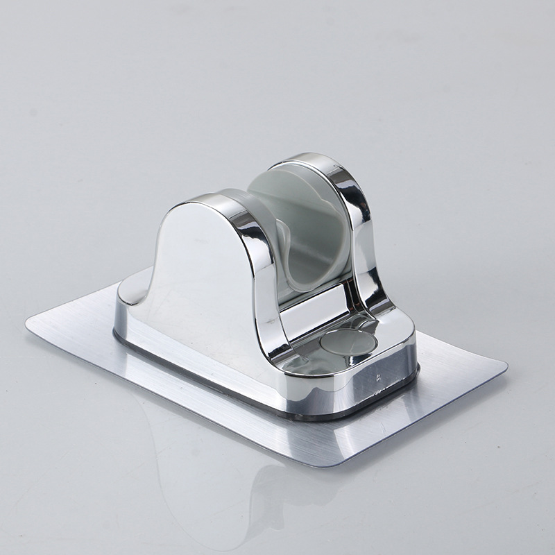 免打孔花洒底座多角度调节无痕花洒喷头座黑色免打孔淋浴花洒支架