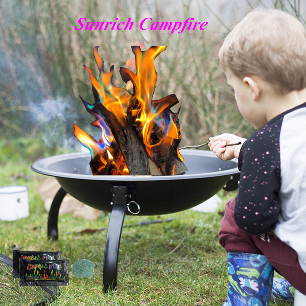 The Magic Flame Pink Color Powder Colorful Flame Color Changing Powder Party Festival Fireplace Supplies Magic Outdoor Campfire Factory