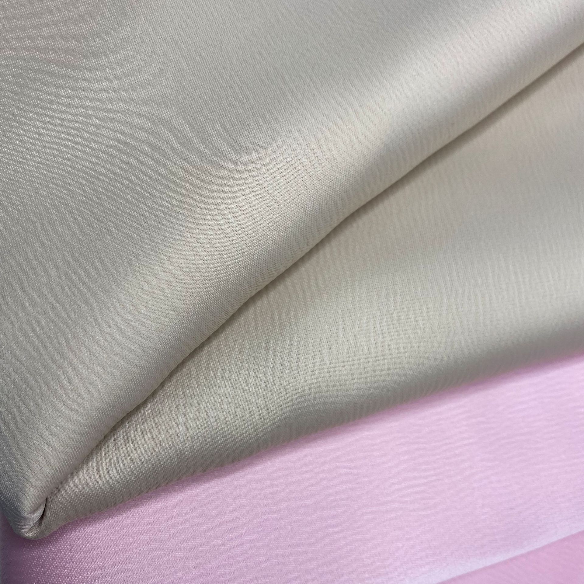 现货蚂蚁皱缎面 法国皱缎面 哑光水波纹色丁面料 礼服连衣裙布料