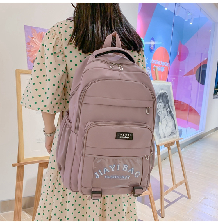 New Fashion Trendy Backpack Middle School Student University Style Simple Backpack Men's and Women's Schoolbags Travel Bag