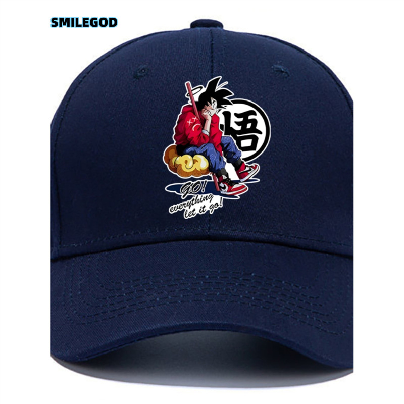 七龙珠联名棒球帽男女无性别帽子动漫悟空潮牌防晒庶阳帽情侣ins