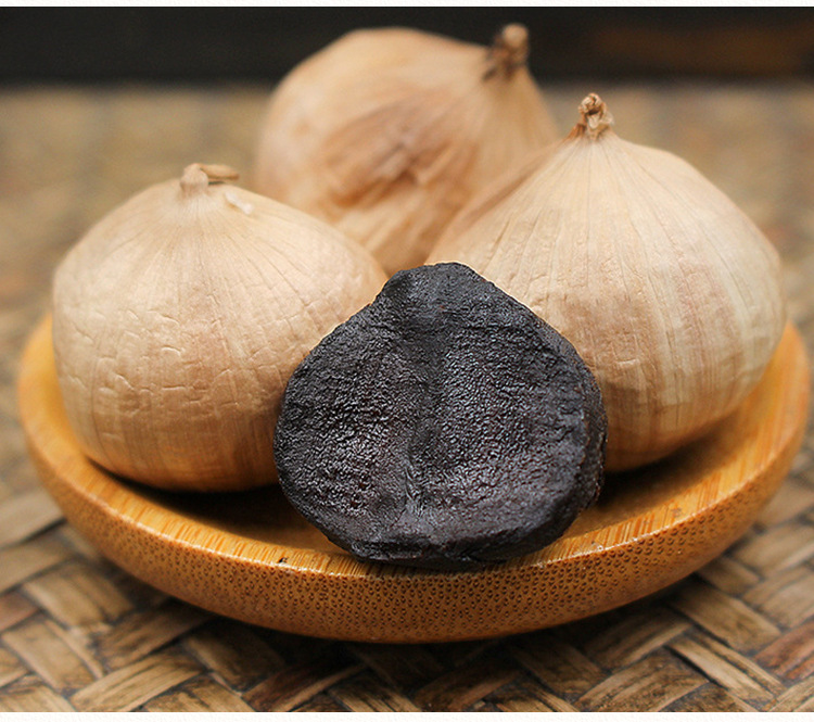 燕鸣堂独头大黑蒜500克/瓶发酵黑蒜山东特产黑大蒜开盖即食罐装蒜