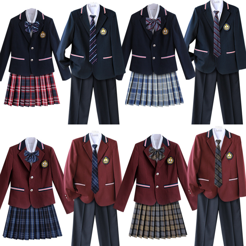 暮色心约男女学生班服西装套装学院风jk制服情侣运动会团体服校服