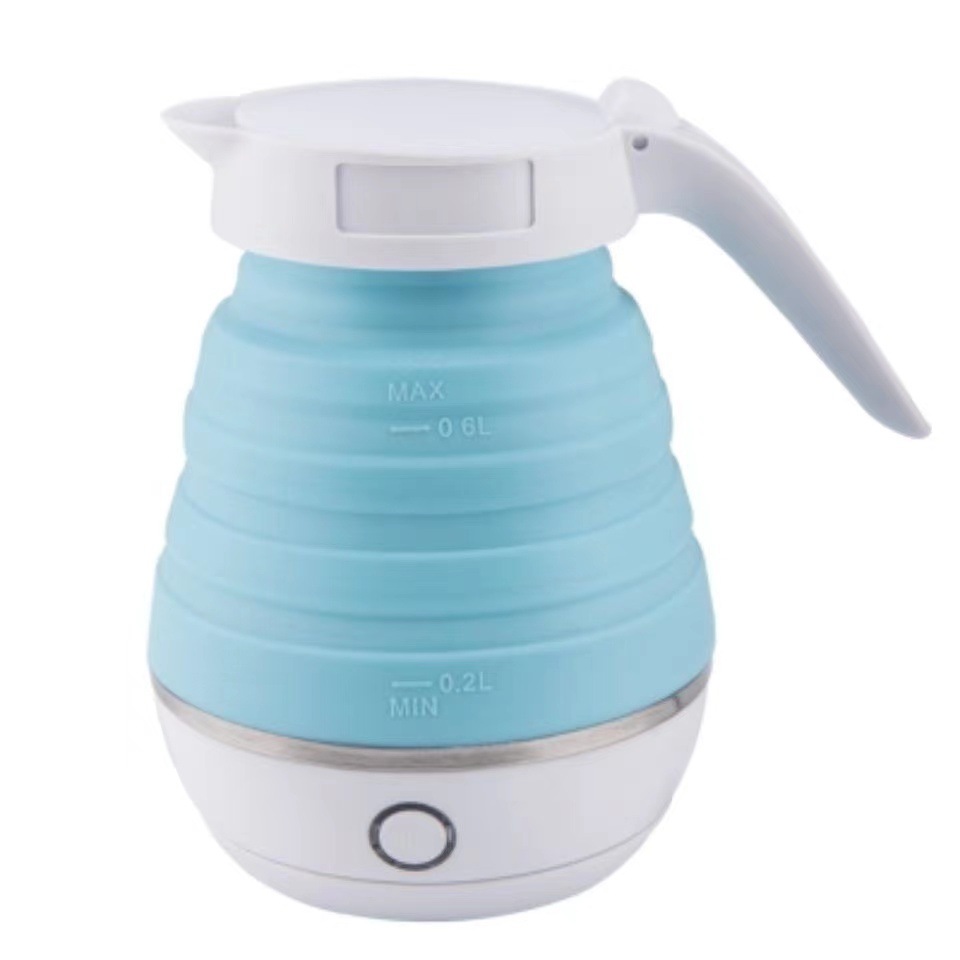 Foldable Kettle 304 Stainless Steel Electric Heating Silicone Water Bottle Traveler Kettle Portable Factory Direct Sales